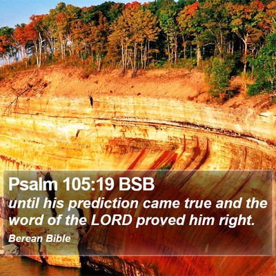Psalm 105:19 BSB Bible Verse Image