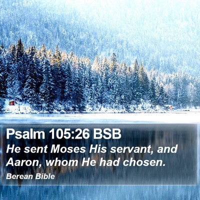 Psalm 105:26 BSB Bible Verse Image