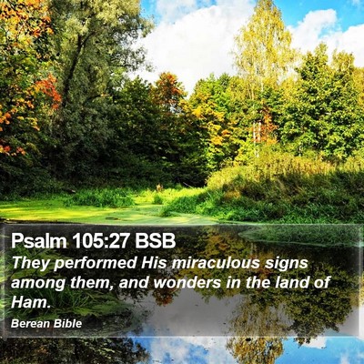 Psalm 105:27 BSB Bible Verse Image