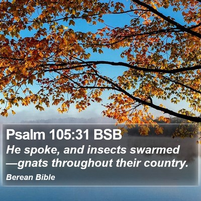 Psalm 105:31 BSB Bible Verse Image