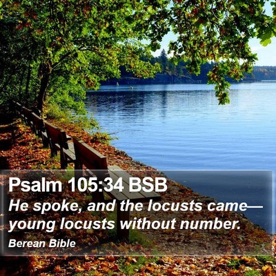 Psalm 105:34 BSB Bible Verse Image