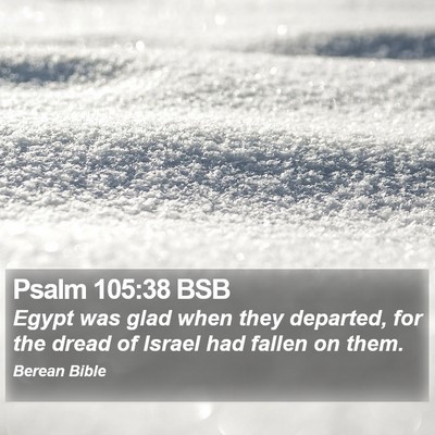 Psalm 105:38 BSB Bible Verse Image