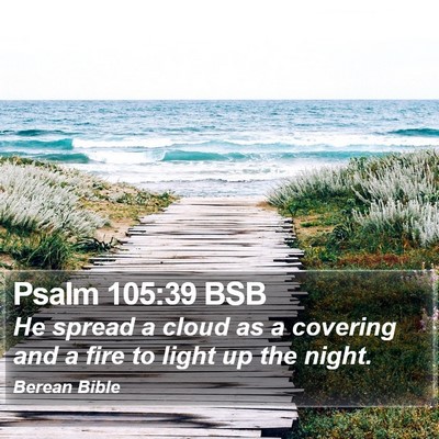 Psalm 105:39 BSB Bible Verse Image