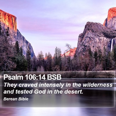 Psalm 106:14 BSB Bible Verse Image