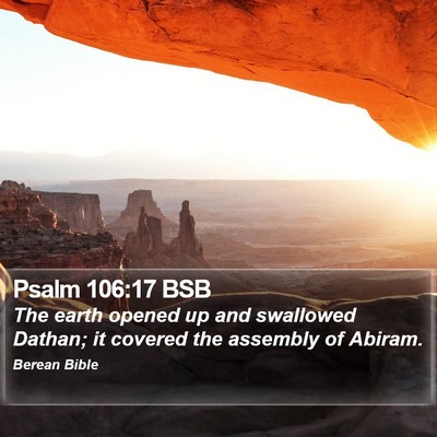 Psalm 106:17 BSB Bible Verse Image
