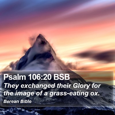 Psalm 106:20 BSB Bible Verse Image