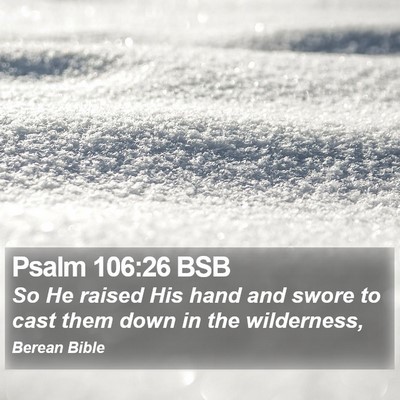 Psalm 106:26 BSB Bible Verse Image