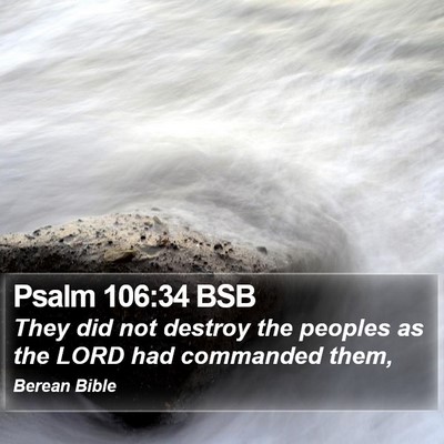 Psalm 106:34 BSB Bible Verse Image
