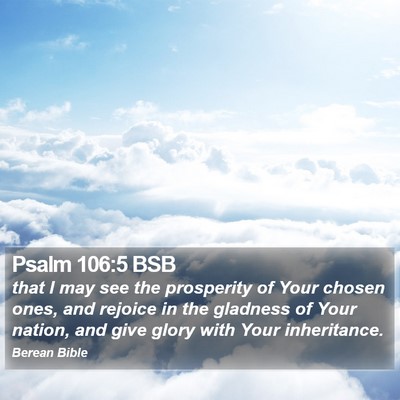Psalm 106:5 BSB Bible Verse Image