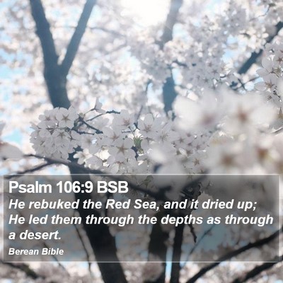 Psalm 106:9 BSB Bible Verse Image