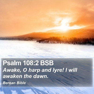Psalm 108:2 BSB Bible Verse Image