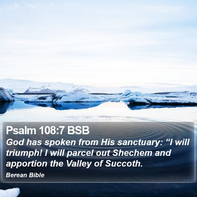 Psalm 108:7 BSB Bible Verse Image