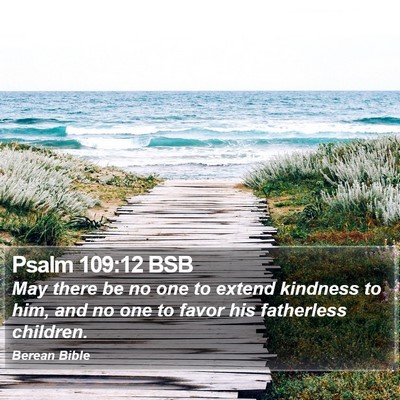 Psalm 109:12 BSB Bible Verse Image