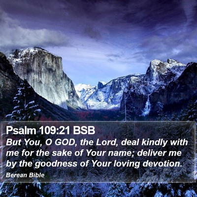 Psalm 109:21 BSB Bible Verse Image