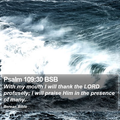 Psalm 109:30 BSB Bible Verse Image