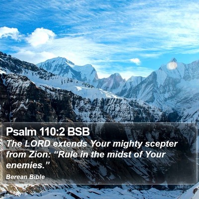 Psalm 110:2 BSB Bible Verse Image