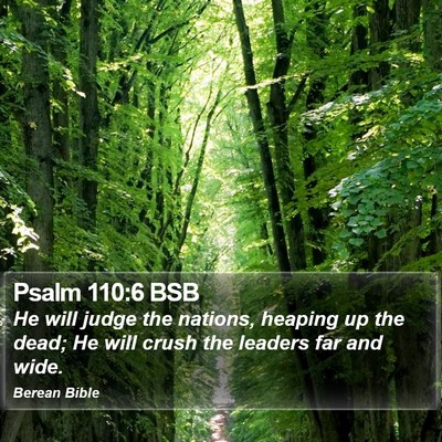 Psalm 110:6 BSB Bible Verse Image