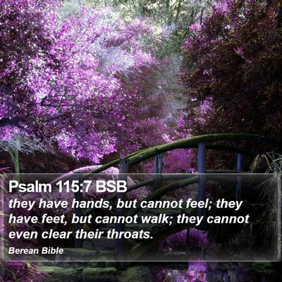 Psalm 115:7 BSB Bible Verse Image