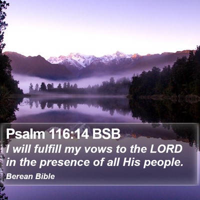 Psalm 116:14 BSB Bible Verse Image