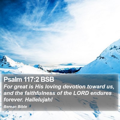 Psalm 117:2 BSB Bible Verse Image