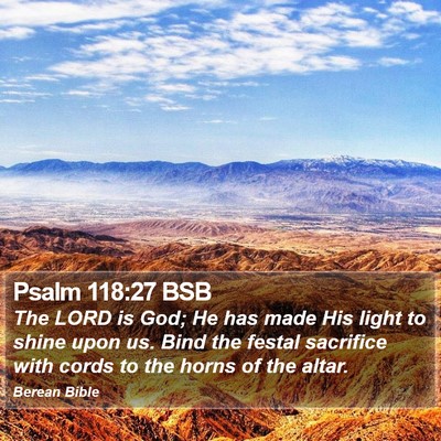 Psalm 118:27 BSB Bible Verse Image