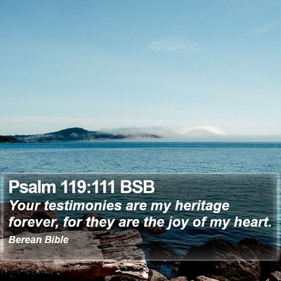 Psalm 119:111 BSB Bible Verse Image