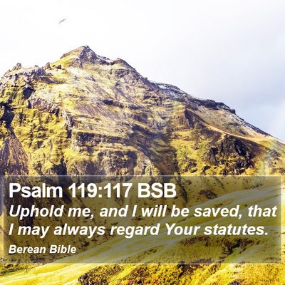 Psalm 119:117 BSB Bible Verse Image