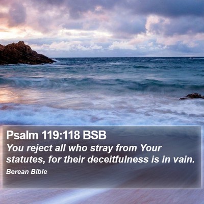 Psalm 119:118 BSB Bible Verse Image