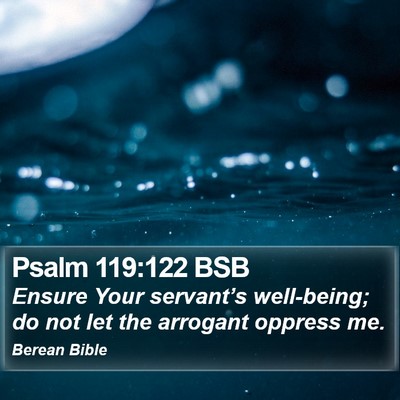 Psalm 119:122 BSB Bible Verse Image