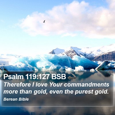 Psalm 119:127 BSB Bible Verse Image