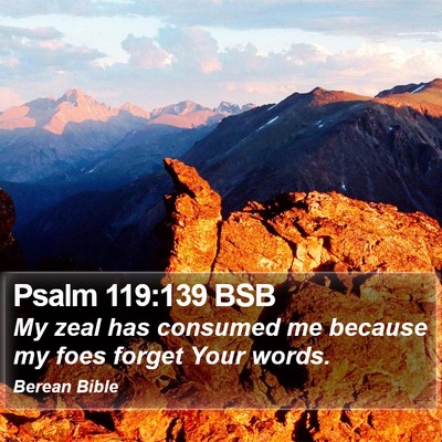 Psalm 119:139 BSB Bible Verse Image