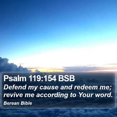 Psalm 119:154 BSB Bible Verse Image