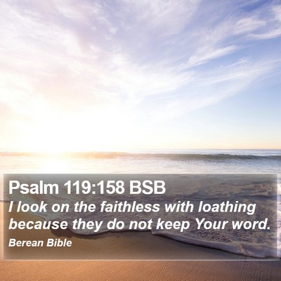 Psalm 119:158 BSB Bible Verse Image