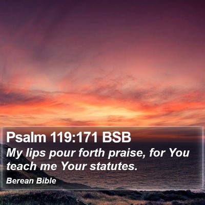 Psalm 119:171 BSB Bible Verse Image