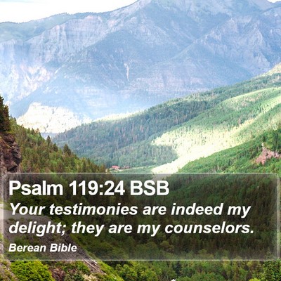 Psalm 119:24 BSB Bible Verse Image