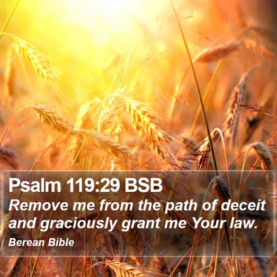 Psalm 119:29 BSB Bible Verse Image