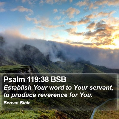 Psalm 119:38 BSB Bible Verse Image