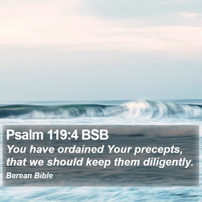 Psalm 119:4 BSB Bible Verse Image