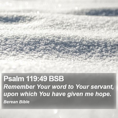 Psalm 119:49 BSB Bible Verse Image