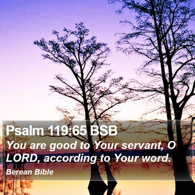 Psalm 119:65 BSB Bible Verse Image