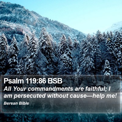 Psalm 119:86 BSB Bible Verse Image