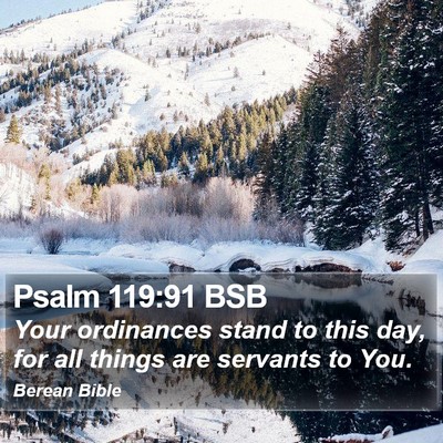 Psalm 119:91 BSB Bible Verse Image