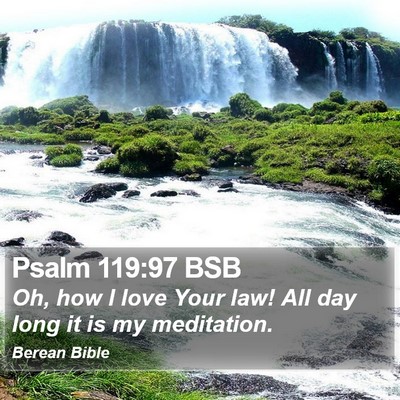 Psalm 119:97 BSB Bible Verse Image