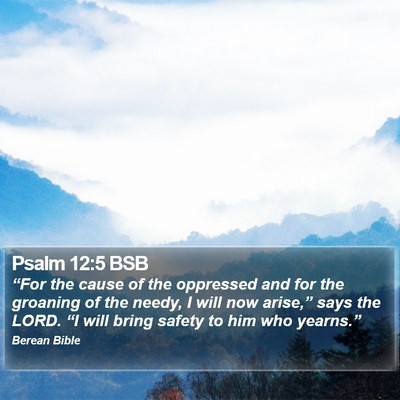 Psalm 12:5 BSB Bible Verse Image