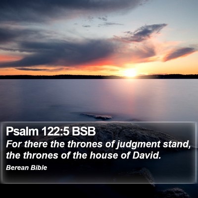 Psalm 122:5 BSB Bible Verse Image