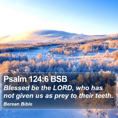 Psalm 124:6 BSB Bible Verse Image