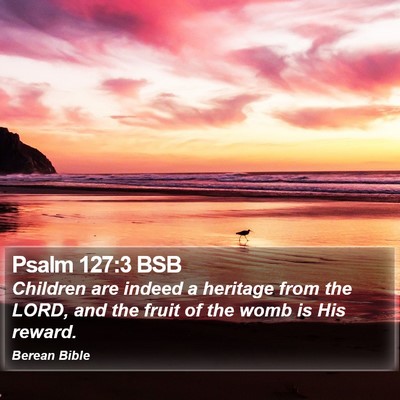Psalm 127:3 BSB Bible Verse Image