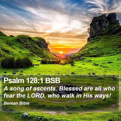 Psalm 128:1 BSB Bible Verse Image