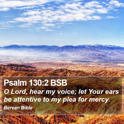 Psalm 130:2 BSB Bible Verse Image