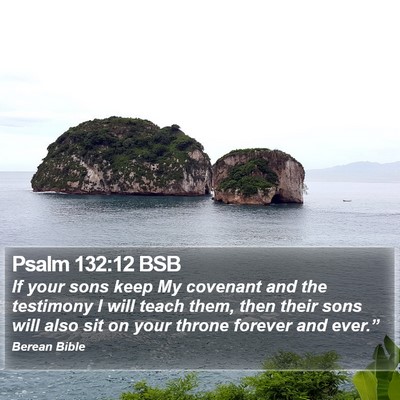 Psalm 132:12 BSB Bible Verse Image